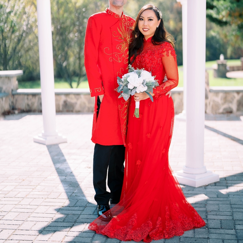 Vietnamese Wedding Bridal Ao Dai